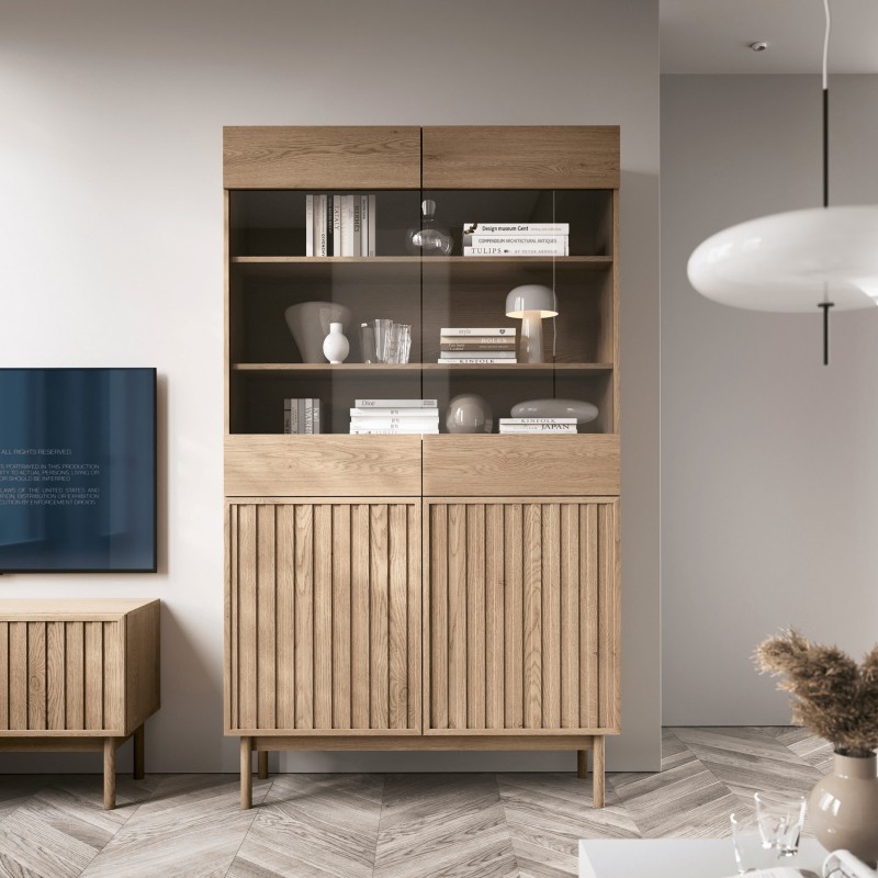 Komoda SAPPORO 3 szuflady i 2 drzwi | Nowoczesna i pojemna