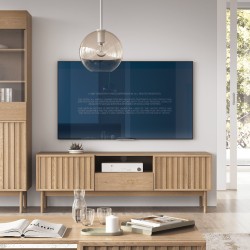 Stolik nocny SAPPORO  – elegancki, funkcjonalny, Push-to-Open