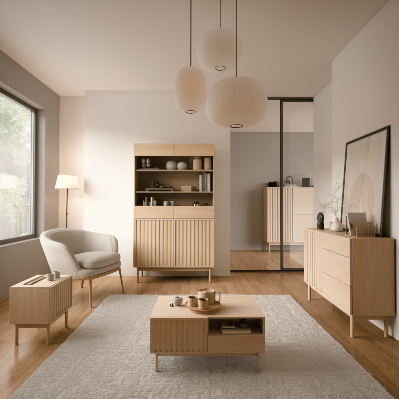 Szafka RTV SAPPORO 2 drzwi + szuflada – nowoczesny design i funkcjonalność