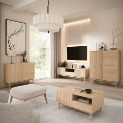 Witryna SAPPORO 2 szklane drzwi – elegancka i funkcjonalna