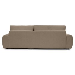 Narożnik OLIVER z funkcją spania i pojemnikiem – Bouclé