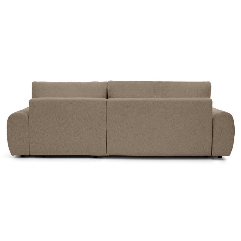 Narożnik OLIVER z funkcją spania i pojemnikiem – Bouclé