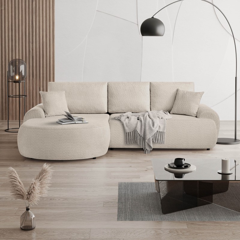 Narożnik do salonu TEDDY BOUCLE | BeautySofa24.pl