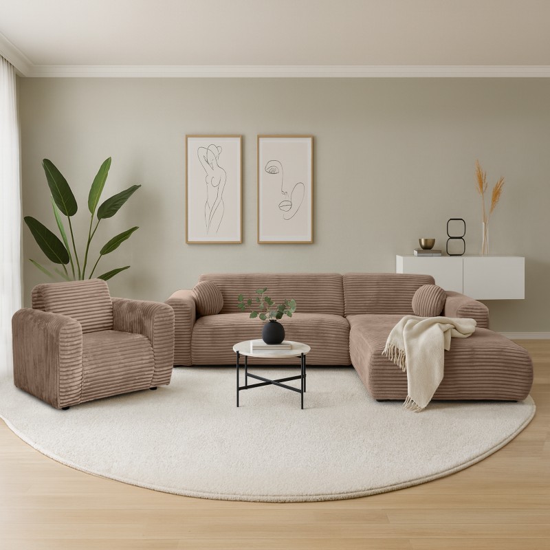 Fotel PUERTO w tkaninie Tilia – styl i komfort do salonu