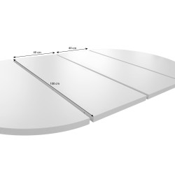 Okrągły rozkładany stół LUMI – nowoczesny stół