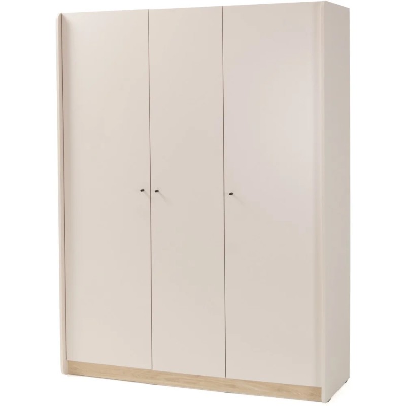 Szafa ALEX 3-drzwiowa | Nowoczesna szafa z półkami i drążkiem