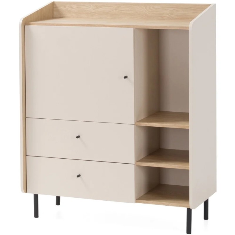 Komoda ALEX z 1 drzwiami i 2 szufladami