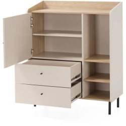 Komoda ALEX z 1 drzwiami i 2 szufladami