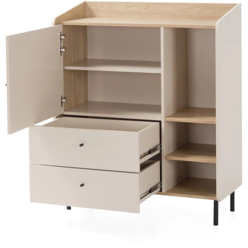 Komoda ALEX z 1 drzwiami i 2 szufladami