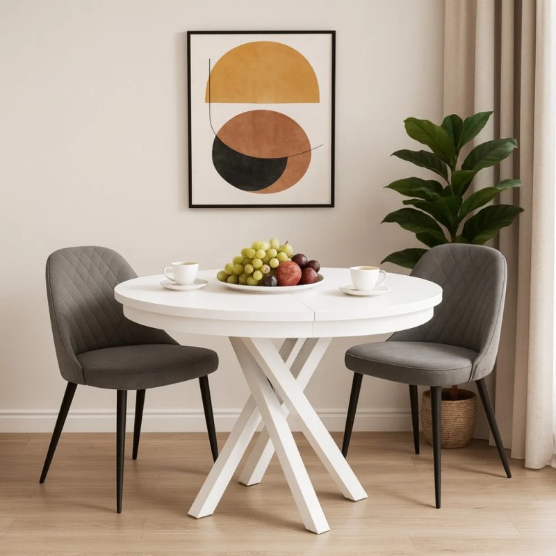 Okrągły stół rozkładany KRIS – nowoczesny i elegancki