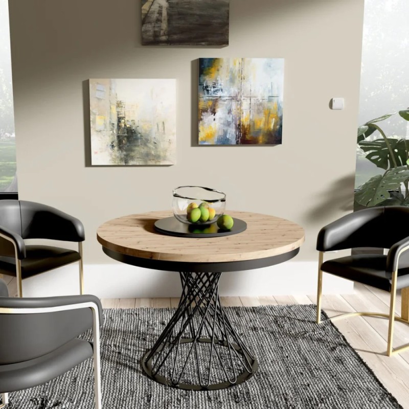 Okrągły stół rozkładany LAURA – elegancki i nowoczesny