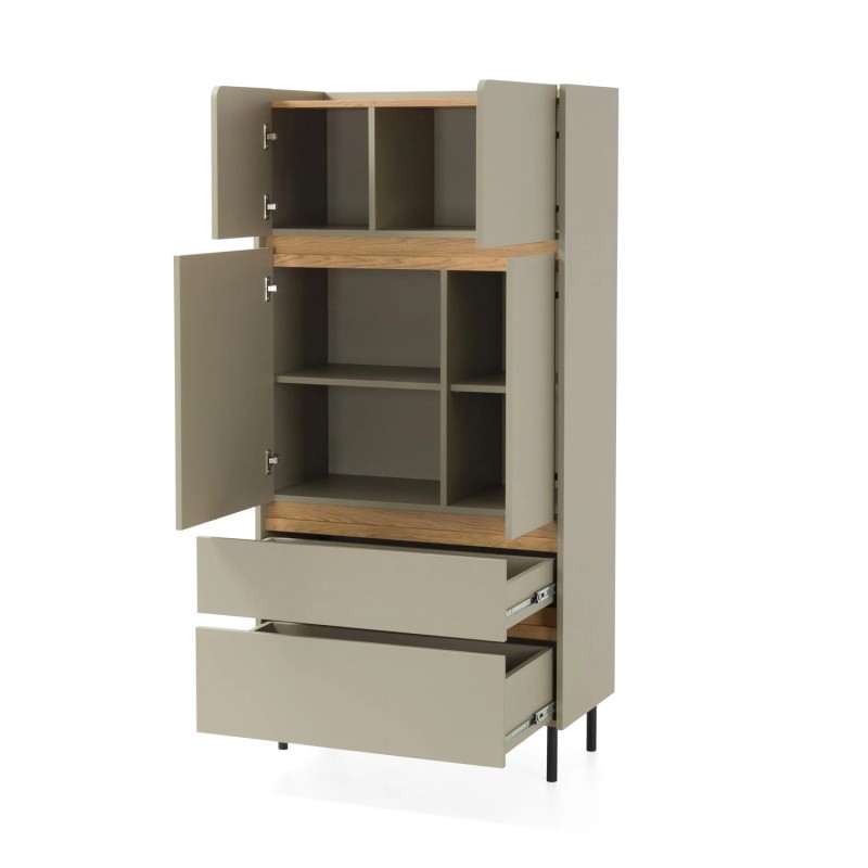 Komoda LICO 2 szuflady 4 drzwi – nowoczesna i funkcjonalna