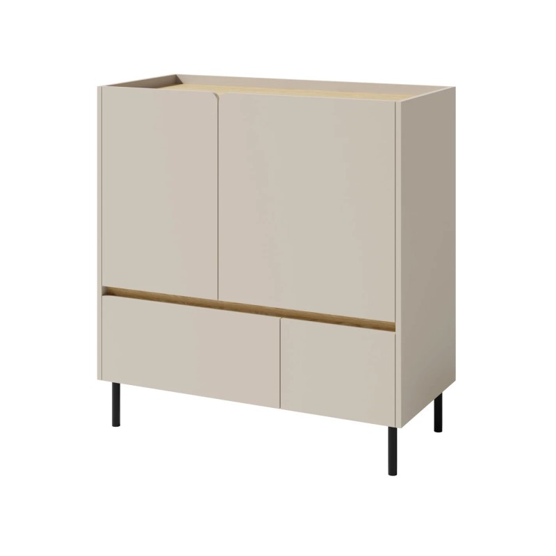 Komoda LICO 2 szuflady 2 drzwi – nowoczesna i funkcjonalna