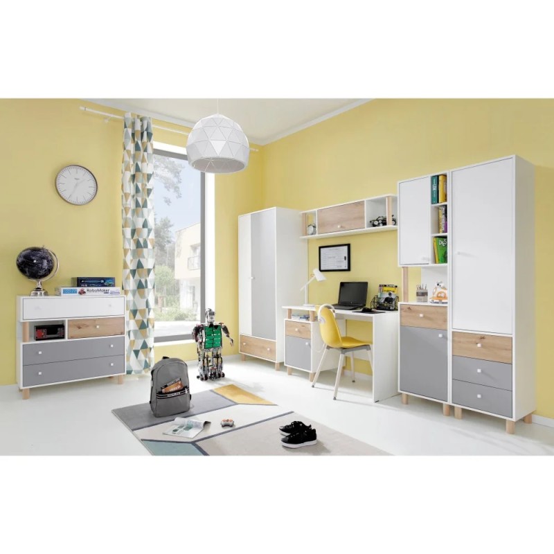 Regał FIGO 2 drzwi 1 szuflada – nowoczesny i funkcjonalny