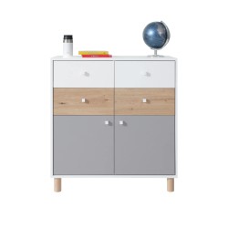 Komoda FIGO 4 szuflady 2 drzwi – nowoczesna i praktyczna