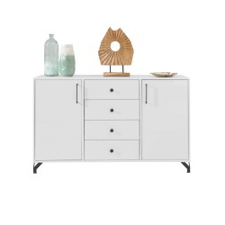 Komoda BERGO 2 drzwi i 4 szuflady – nowoczesny design i pojemność