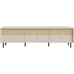 Szafka RTV MONAKO 6 szuflad – nowoczesny styl i duży blat