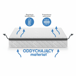 MATERAC MEDIRO FLEX SENIOR – nowoczesny materac z kokosem i pianką VISCO