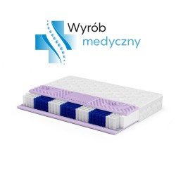 Materac MEDIRO VITA SENIOR H3 – kieszeniowy, pianka HR, pokrowiec TENCEL