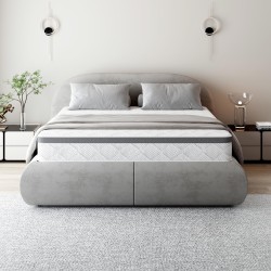 Materac kieszeniowy MEDIRO THERM SENIOR – dwustronny komfort H3/H4, 7 stref podparcia