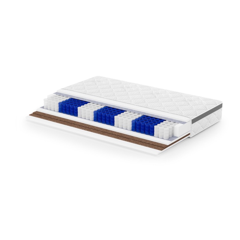 Materac kieszeniowy MEDIRO THERM SENIOR – dwustronny komfort H3/H4, 7 stref podparcia