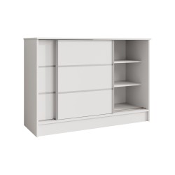 Komoda MIRELA z 2 drzwiami przesuwnymi – nowoczesna i elegancka komoda do salonu | BeautySofa24