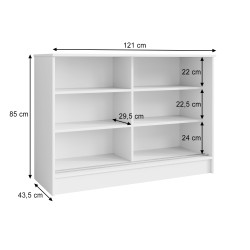 Komoda MIRELA z 2 drzwiami przesuwnymi – nowoczesna i elegancka komoda do salonu | BeautySofa24