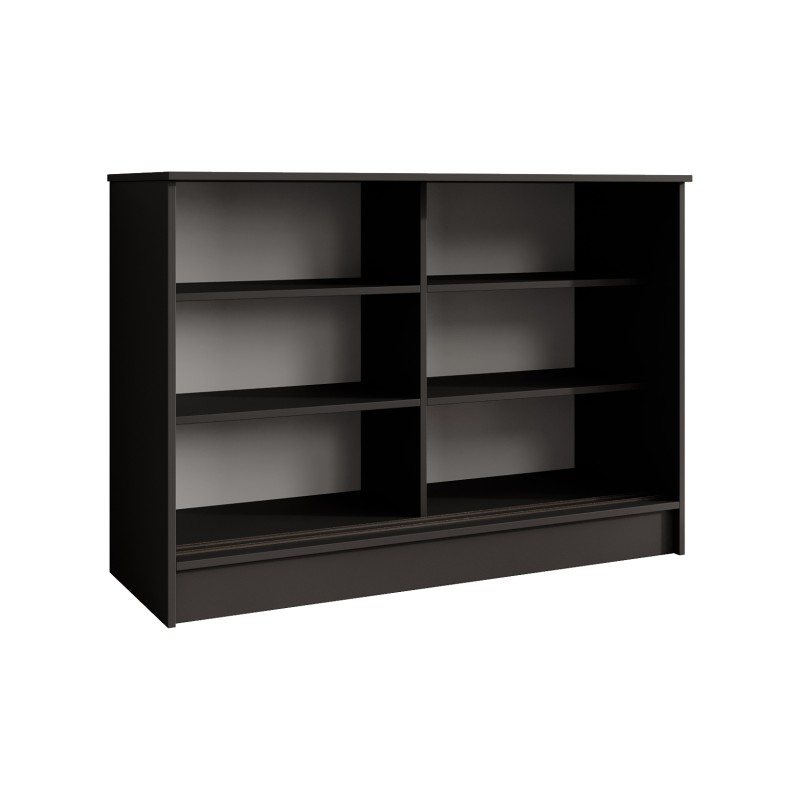 Komoda HORIZON – nowoczesna komoda z lamelami i drzwiami przesuwnymi