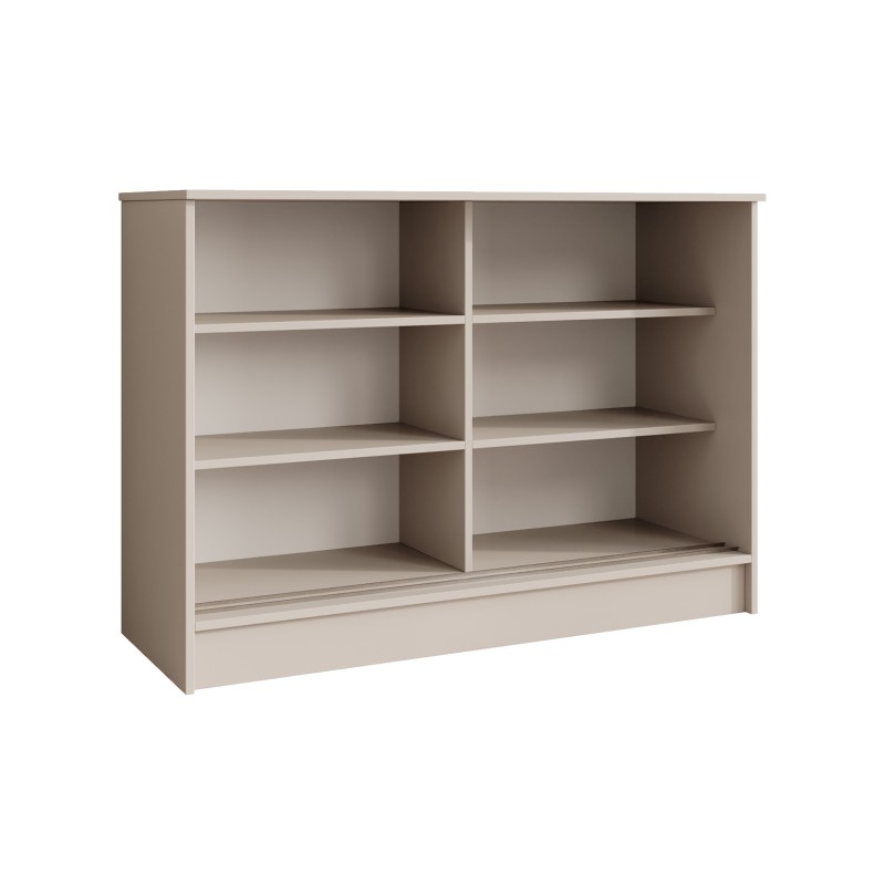 Komoda HORIZON – nowoczesna komoda z lamelami i drzwiami przesuwnymi