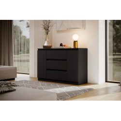 Komoda dwudrzwiowa z trzema szufladami LEMON | Beautysofa24.pl