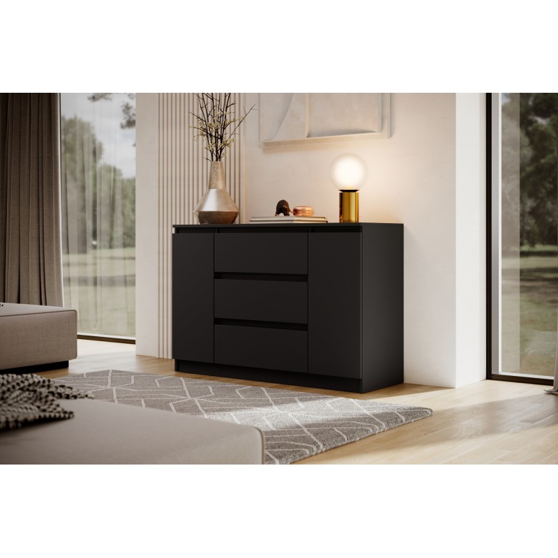 Komoda dwudrzwiowa z trzema szufladami LEMON | Beautysofa24.pl