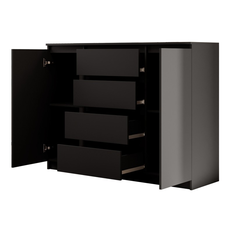 Komoda dwudrzwiowa z czterema szufladami LEMON | Beautysofa24.pl