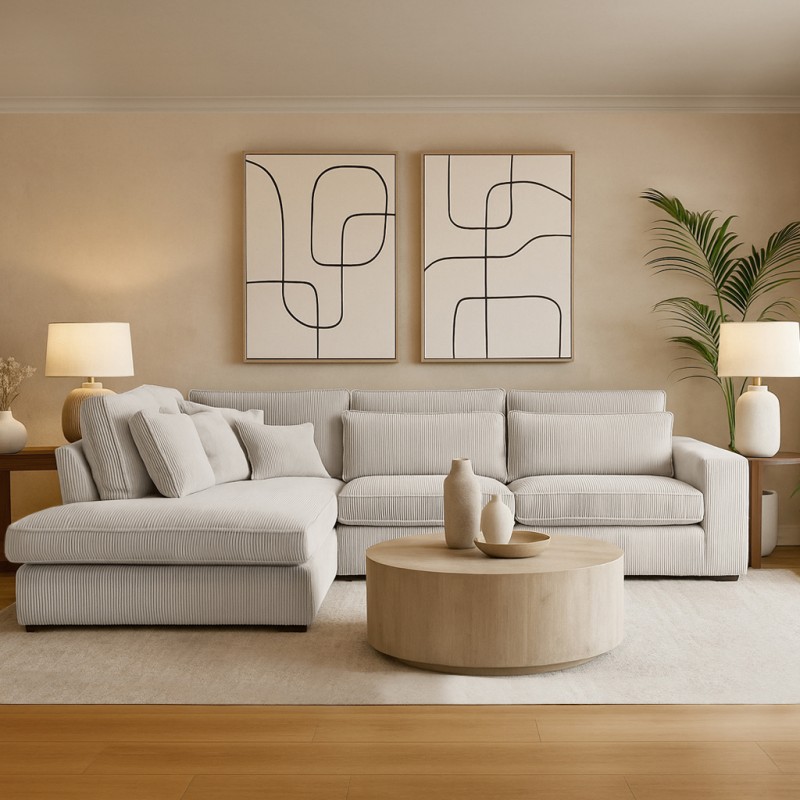 Narożnik do salonu PARMA L 🛋️ BeautySofa24.pl