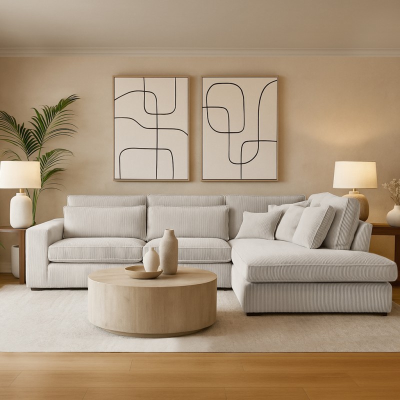 Narożnik do salonu PARMA L 🛋️ BeautySofa24.pl