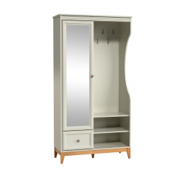 Garderoba CHARLOTT z lustrem i szufladą – kaszmir