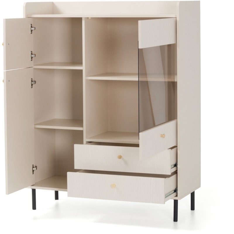 Witryna GLORIA – nowoczesna z 2 szufladami i 3 drzwiami