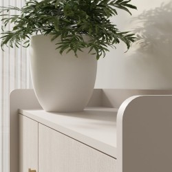 Komoda GLORIA z 3 szufladami i otwartymi półkami