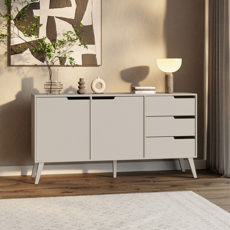 Komoda NOREL – nowoczesna komoda z 3 szufladami i 2 drzwiami