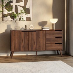 Komoda NOREL – nowoczesna komoda z 3 szufladami i 2 drzwiami