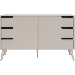 Komoda NOREL – skandynawska komoda z 6 szufladami | Stabilna, elegancka, pojemna