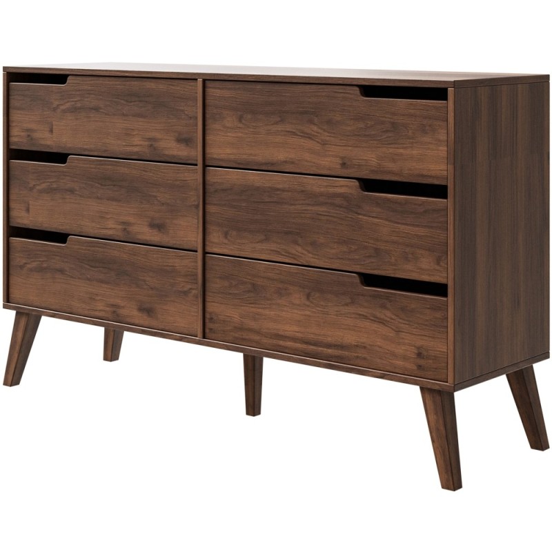 Komoda NOREL – skandynawska komoda z 6 szufladami | Stabilna, elegancka, pojemna