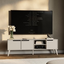 Szafka RTV NOREL 180 cm – nowoczesna, skandynawska, funkcjonalna