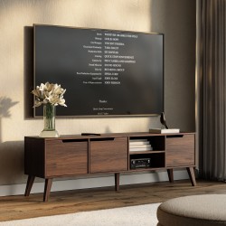 Szafka RTV NOREL 180 cm – nowoczesna, skandynawska, funkcjonalna