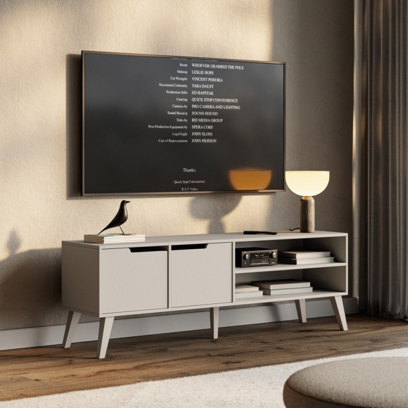 Szafka RTV NOREL 160 cm – skandynawska