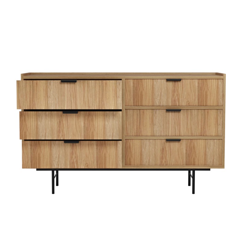 Komoda EVRON 6 szuflad – nowoczesna, elegancka i pojemna
