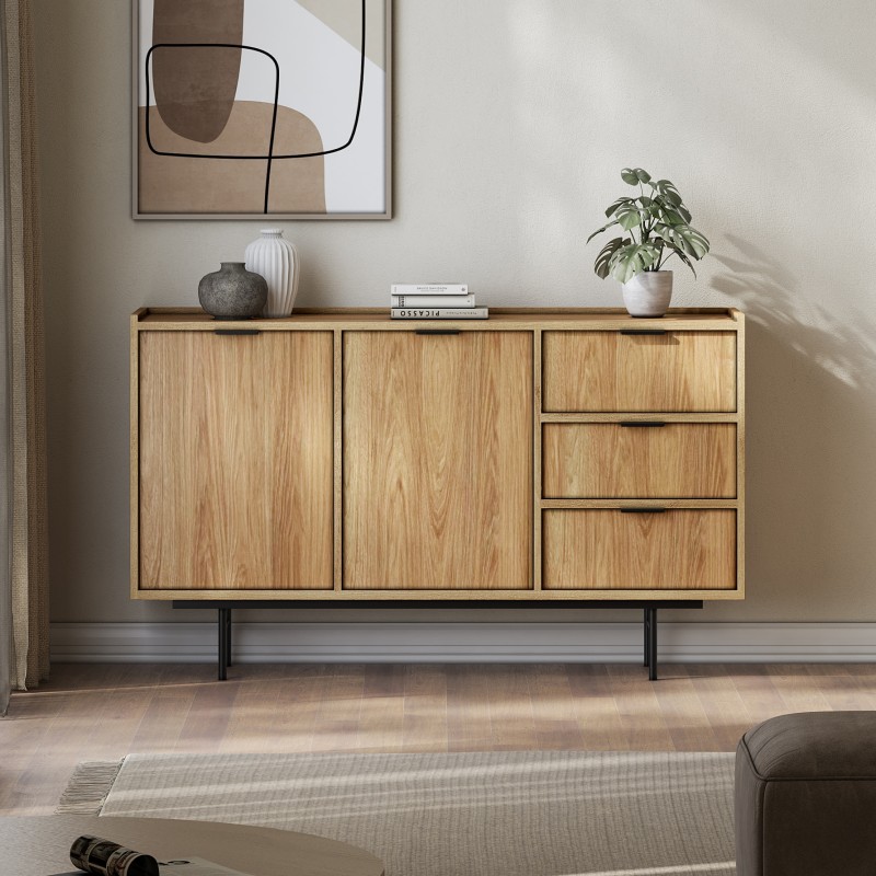 Komoda EVRON 3 szuflady i 2 drzwi – nowoczesna i elegancka