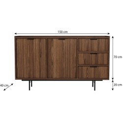 Komoda EVRON 3 szuflady i 2 drzwi – nowoczesna i elegancka