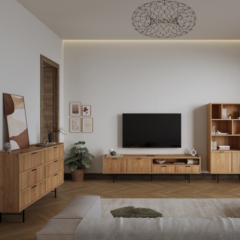 Komoda EVRON 3 szuflady i 2 drzwi – nowoczesna i elegancka