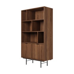 Regał EVRON 4 półki i 2 szafki – nowoczesny i funkcjonalny