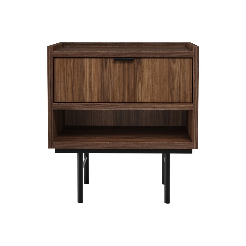 Stolik nocny EVRON 1 szuflada i półka – nowoczesny i funkcjonalny